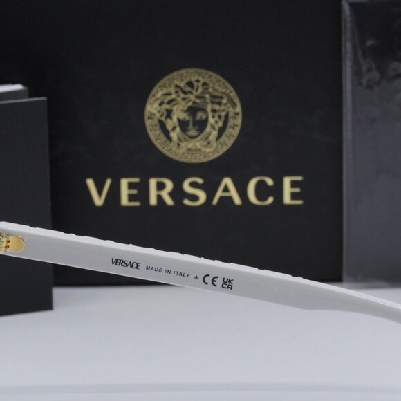 Final Price! Versace VE4468U 314/87 White Grey Sunglasses